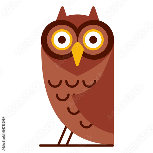 Surprised owl illustration