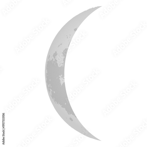 Waning crescent moon icon