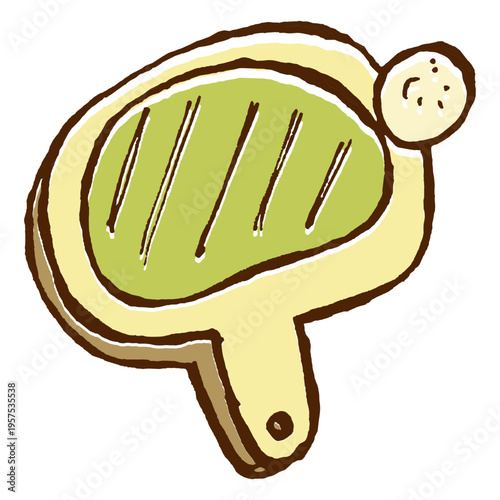 Camping pingpong racket icon