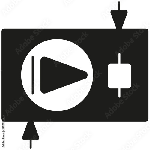 Trading Tutorial Icon Online Learning Finance Education Video Lesson Line Icon