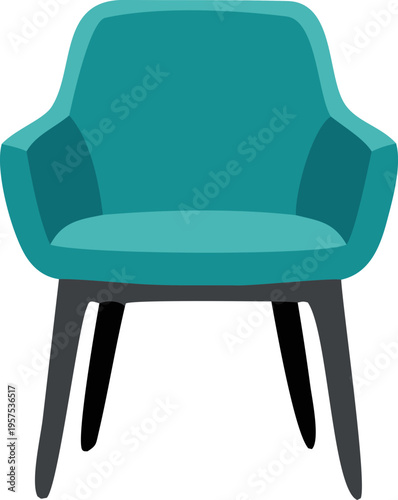 Elegant chair icon with thin stroke, suitable for furniture catalogues, home decor branding, and minimalist design layouts.