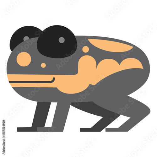 Poison dart frog illustration