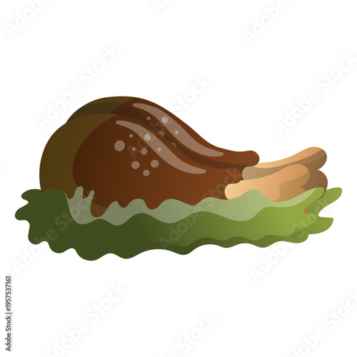 Turkey drumsticks illustration