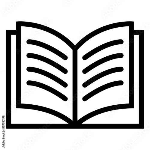 Simple textbook icon