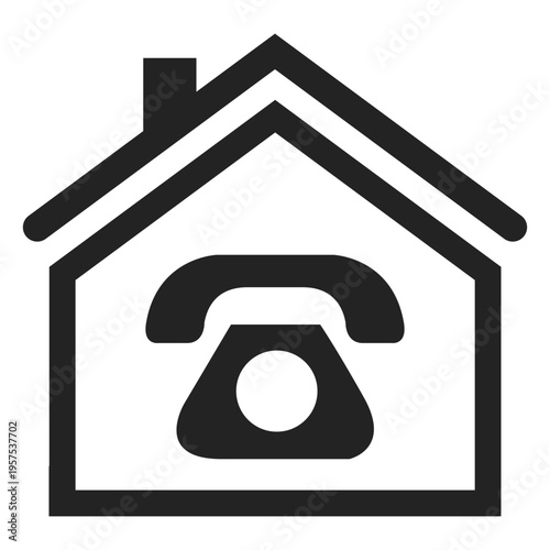 Home telephone icon