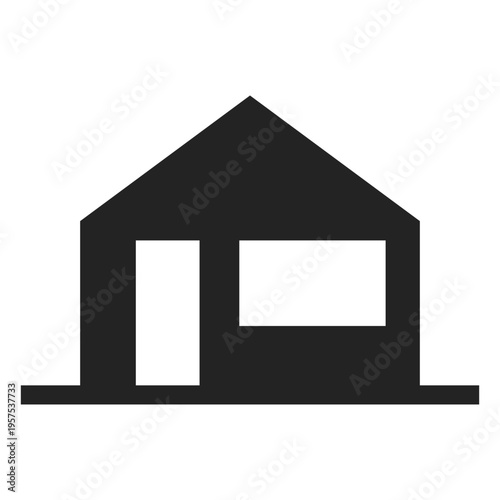 Home without a roof icon