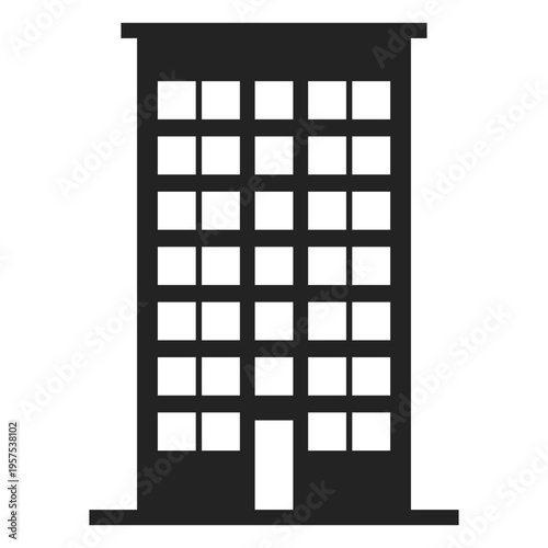 Tall building home icon