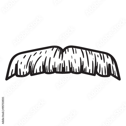 The painter's brush style moustache icon