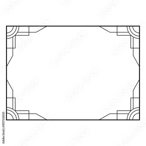 Geometric a4 picture frame