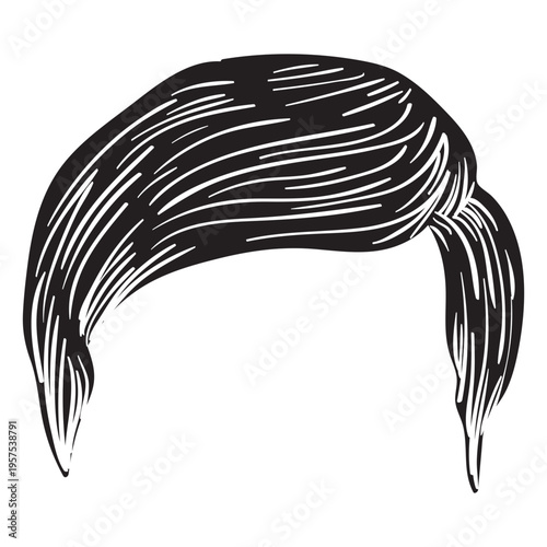 Regular men hair icon