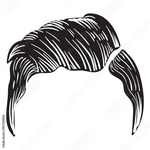 Slicker back men hair icon