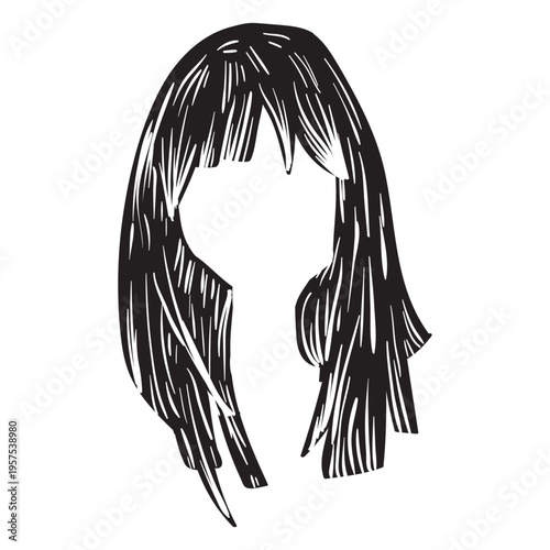Woman hair icon