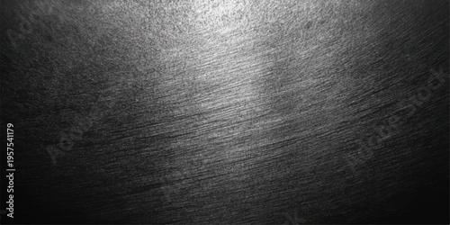 A dark brushed aluminum plate provides a textured metallic surface with a gray stainless steel grunge pattern for a modern silver wallpaper backdrop design