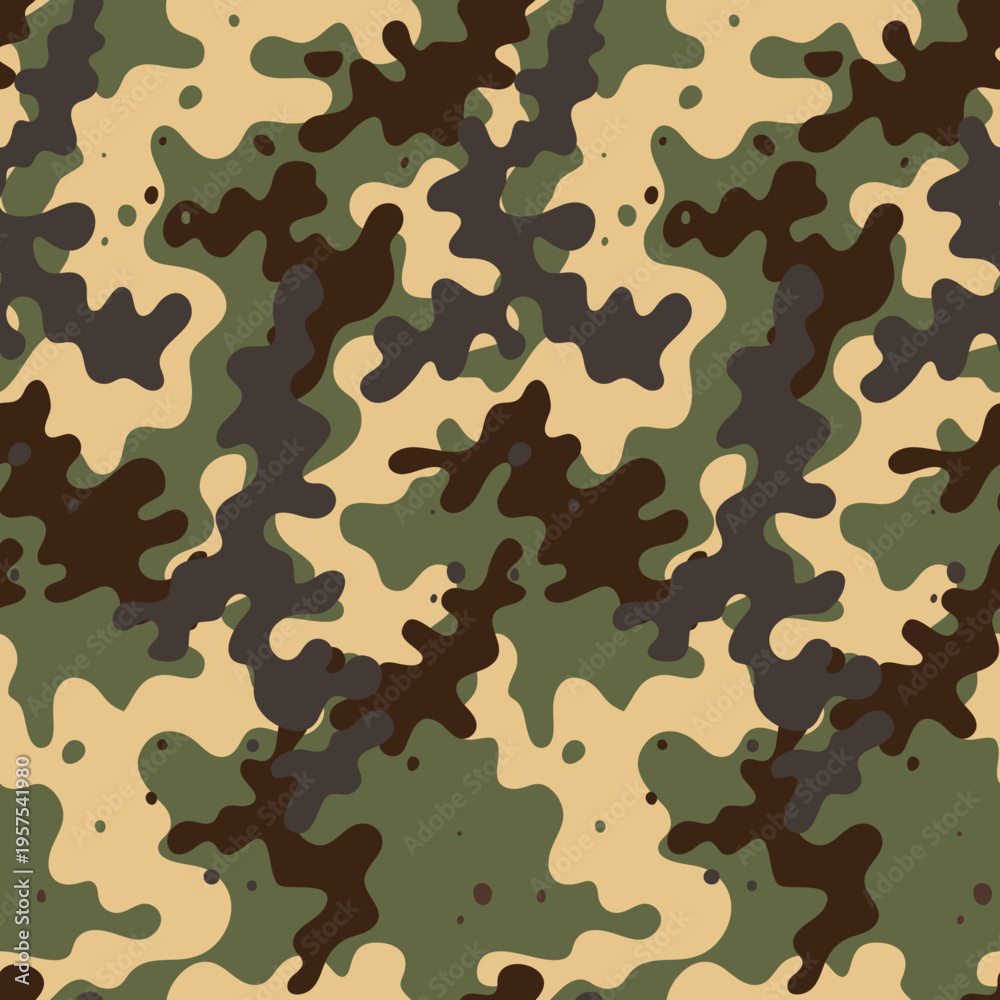 Fototapeta premium vector seamless camouflage pattern, Forest camouflage pattern, Camo print 