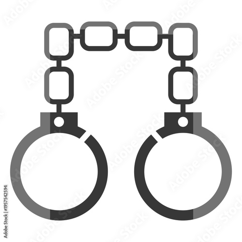 Handcuffs chain flat