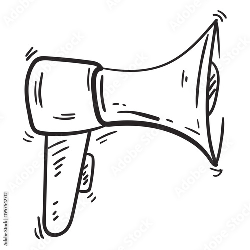 Megaphone loudspeaker sketch