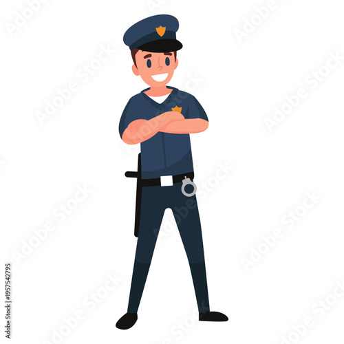 Policeman officer illustration
