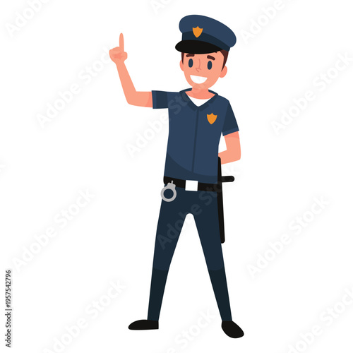Policeman uniform illustration