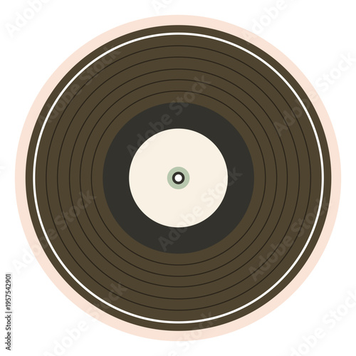 Record vinyl illustration