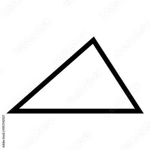 Scalene triangle  Acute angled silhouette
