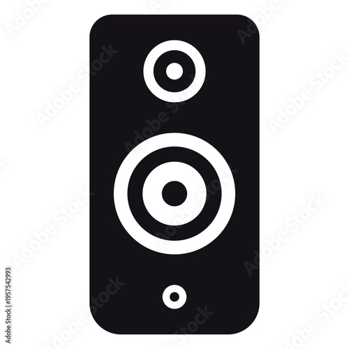 Speaker loudspeaker subwoofer silhouette