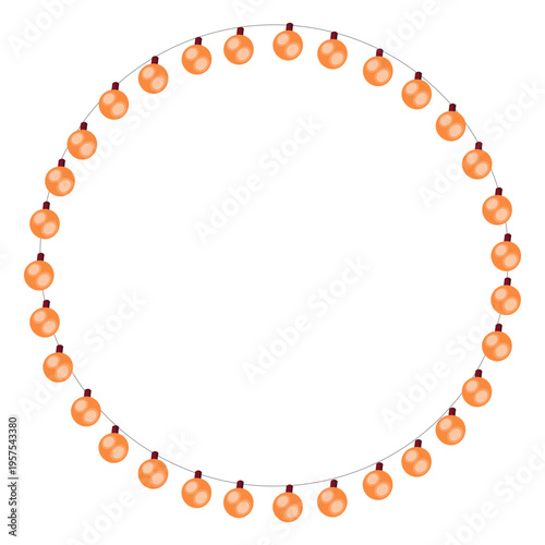 Bubble garland bulb christmas xmas illustration