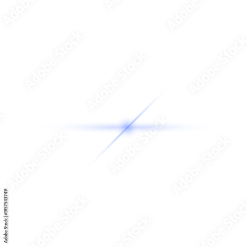 Lens patch of light speck of light ray beam cross