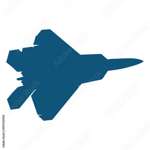 Plane fighter mig silhouette