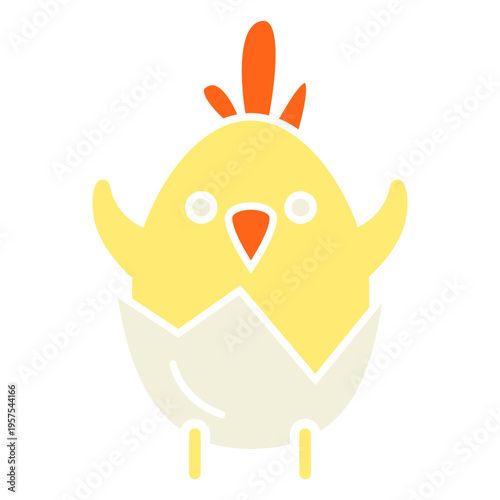 Easter chick illustration