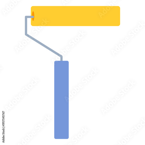 Roller tool painting flat