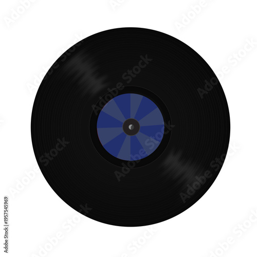 Vinyl record pattern illustration