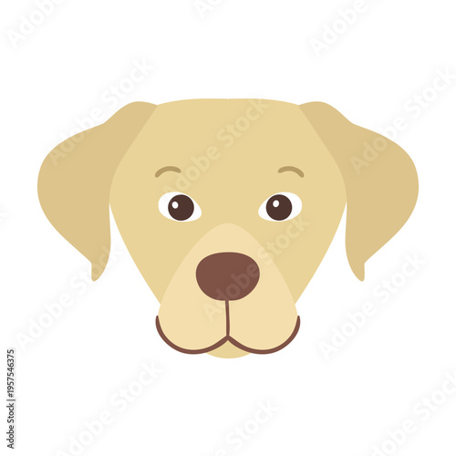 Dog puppy flat sticker