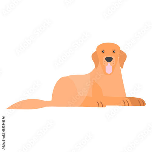 Dog puppy tongue tail ear flat