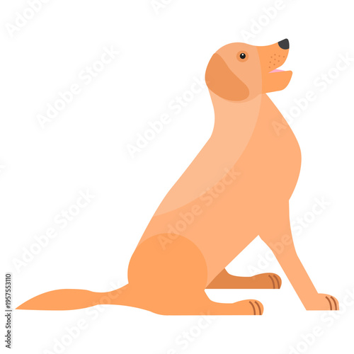 Puppy dog tongue tail ear flat