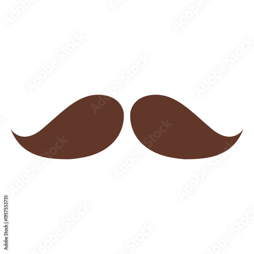 Moustache pair two flat