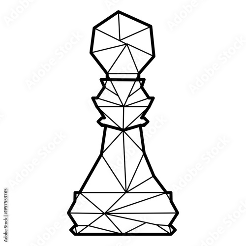 Pawn chess polygonal line