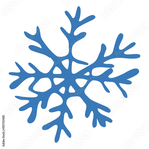 Crystal pattern snowflake sticker