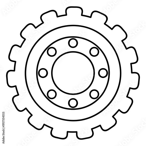 Gear wheel cogwheel hole gear pinion stroke