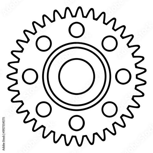 Gear wheel gear cogwheel hole pinion stroke