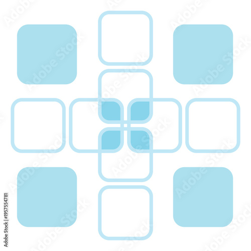 Elementos quadrados, patern, blocos