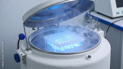 Cryostorage Dewar with Vials
