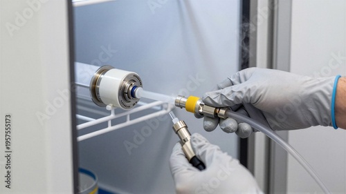 Cryogenic Transfer Line Connection