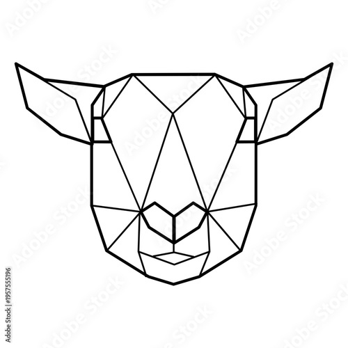 Lamb head polygonal
