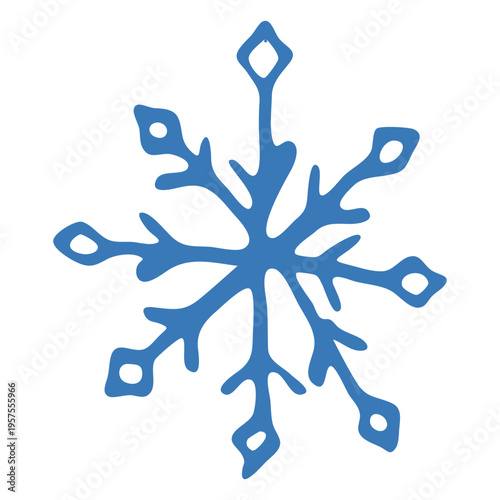 Snowflake pattern crystal sticker
