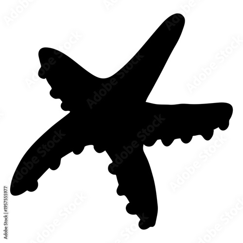 Starfish star silhouette