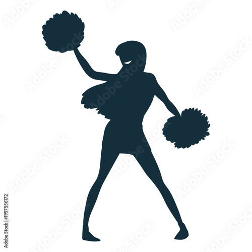 Cheerleader move silhouette