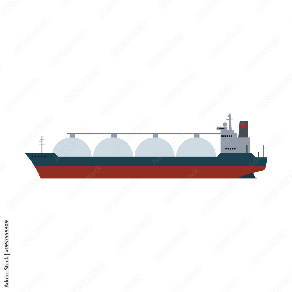 Obraz premium Lng carrier ship icon