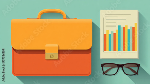 Briefcase for Business Professional Office Work.