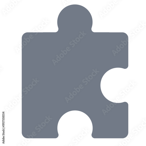 Piece puzzle detail silhouette