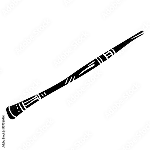 Didgeridoo musical instrument black